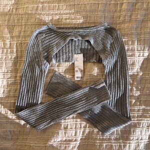 Urban Outfitters silver cover top